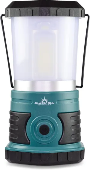 Blazin' Sun Rechargeable LED Lantern 1500 Lumen | Portable Camping Lantern | Hurricane, Emergency, Storm, Power Outage Light | 4 Modes | Runs Up to 25 Hours