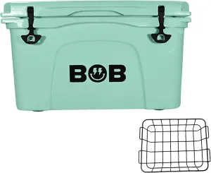 BOB THE COOLER CO 50 Qt Hard Cooler, Portable Rotomolded Travel Cooler, Leak-Proof, Great for Beach, Camping, Tailgating, Sports, & More