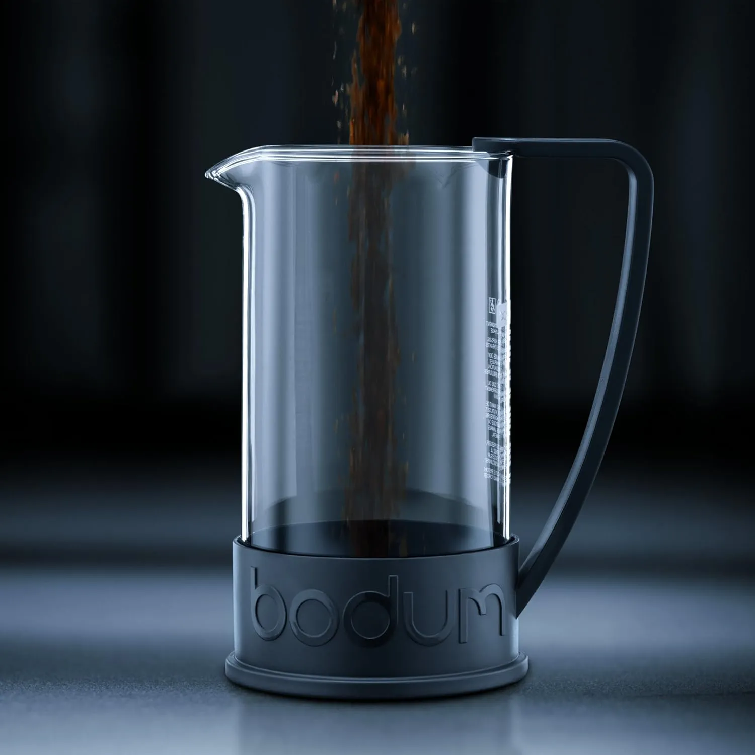Bodum 34 oz Brazil French Press Coffee Maker, High-Heat Borosilicate Glass, Red - Made in Portugal