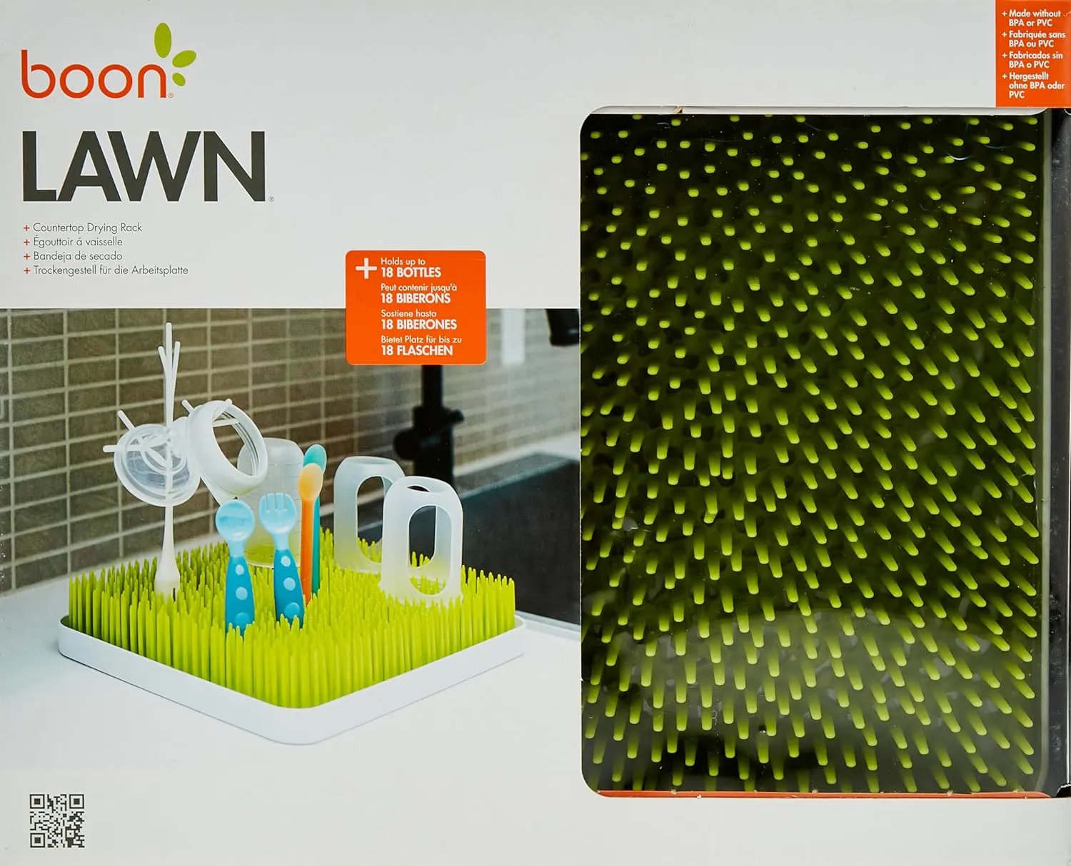 Boon Lawn Countertop Bottle Drying Rack - Green