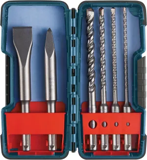 BOSCH (Universally Compatible Accessory) HCST006 6-Piece SDS-Plus Shank Chisel and Carbide Masonry Trade Set