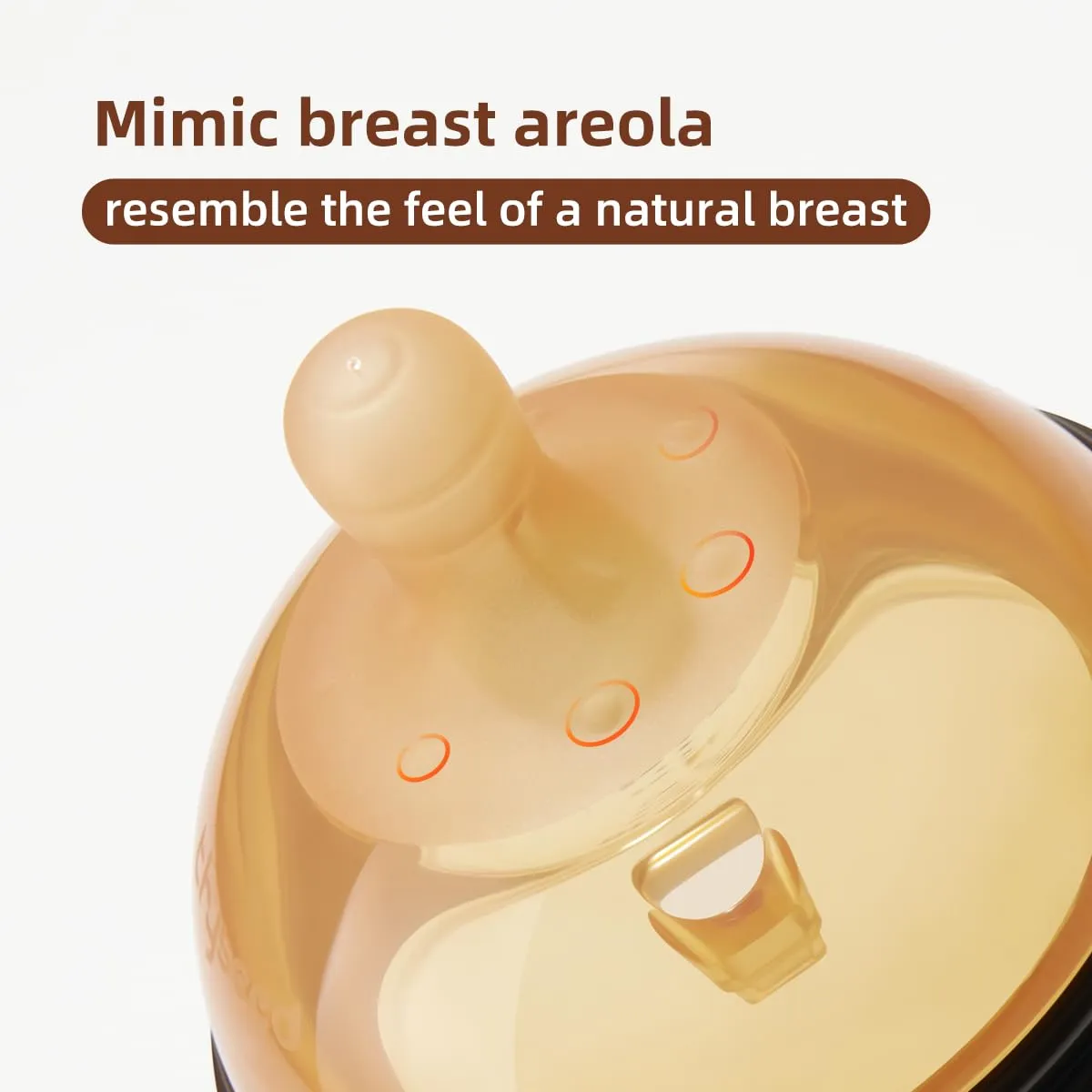 Bottles for Breastfed Baby Who Refuses Bottle Toddler Breastlike Breastfeeding PPSU Bottle That Looks Like A Breast 10oz/300mL 3-7 Months 1 Pack