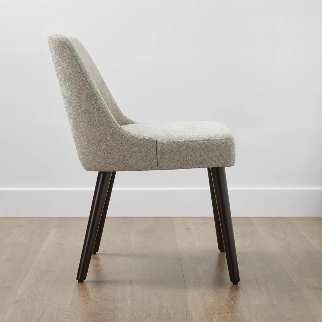 Brently Upholstered Dining Chair (Set of 2) Wade Logan® Upholstery Color: Taupe