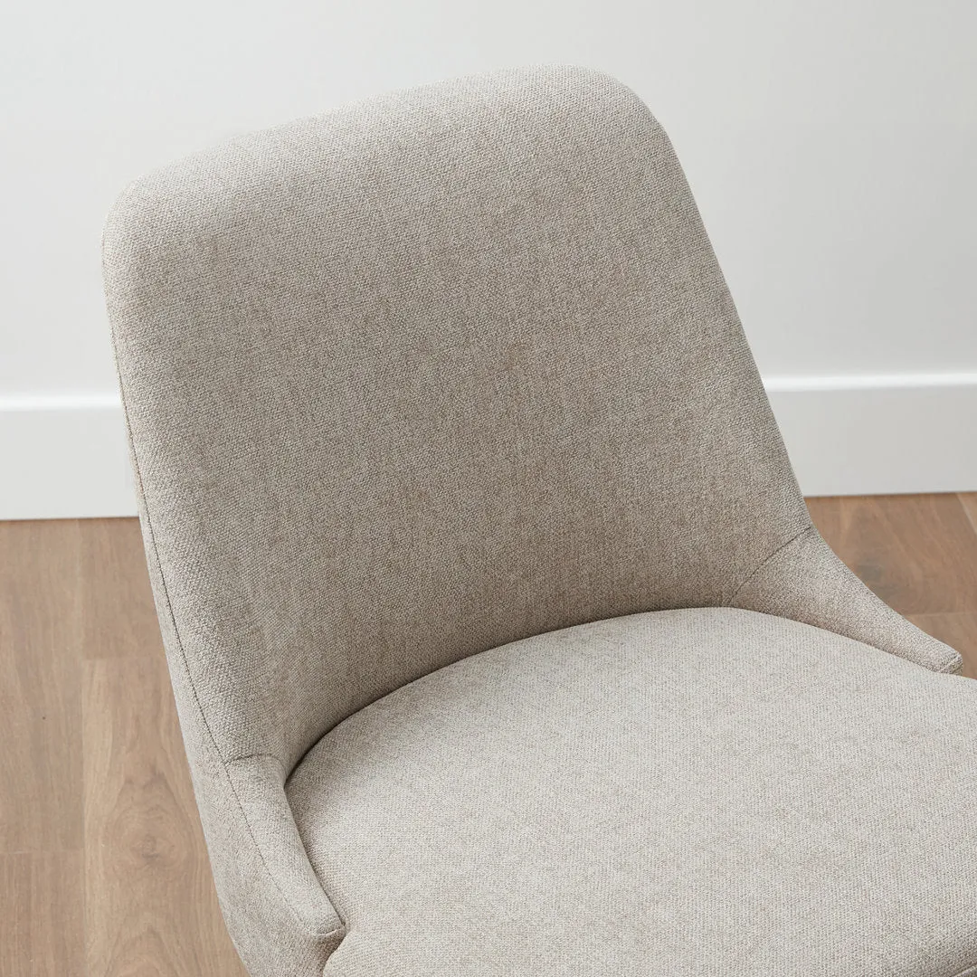 Brently Upholstered Dining Chair (Set of 2) Wade Logan® Upholstery Color: Taupe