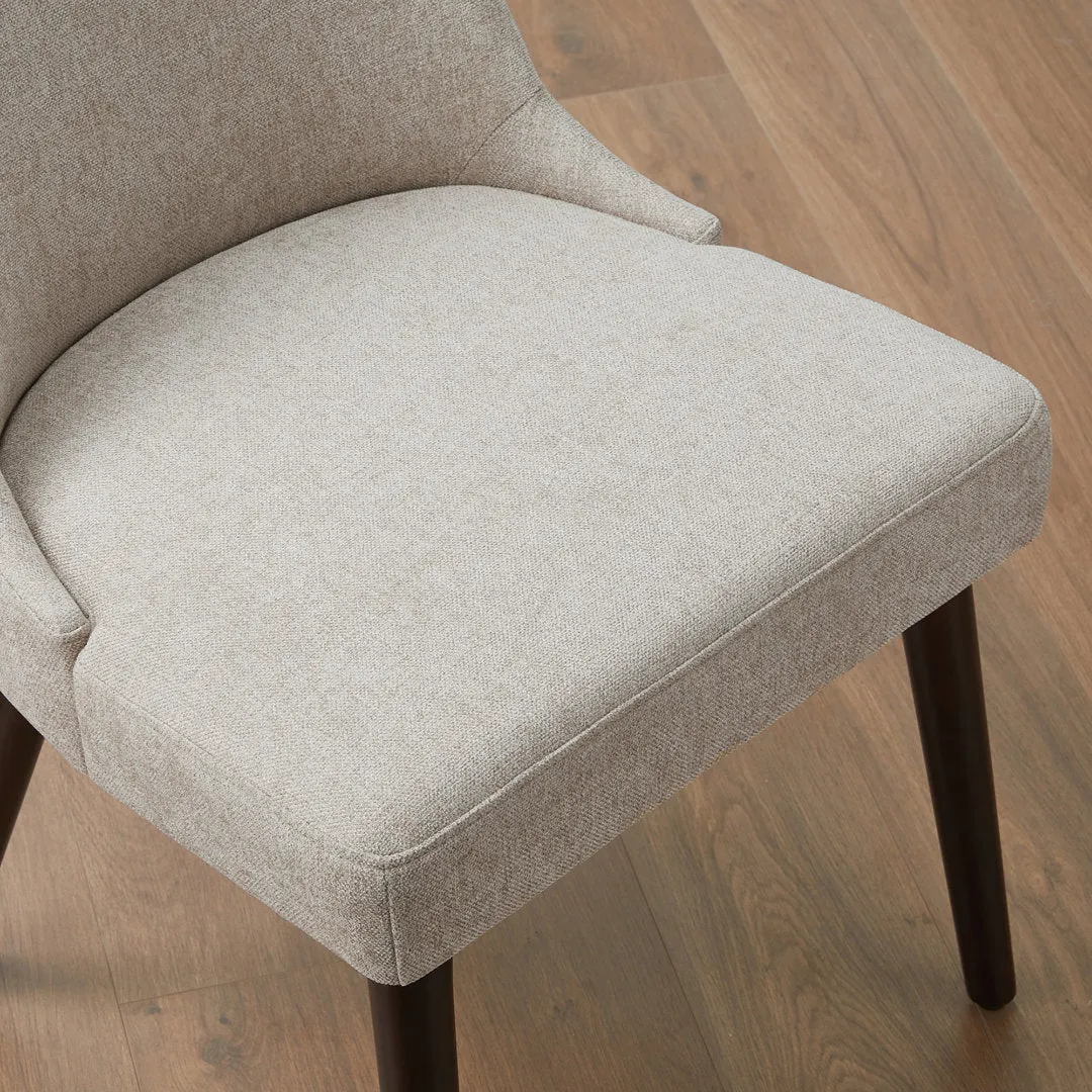 Brently Upholstered Dining Chair (Set of 2) Wade Logan® Upholstery Color: Taupe