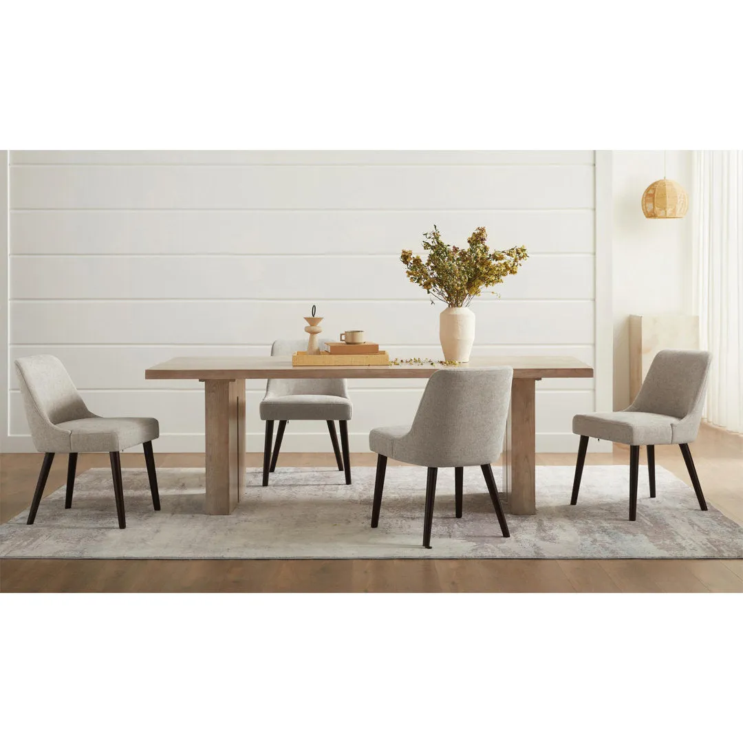Brently Upholstered Dining Chair (Set of 2) Wade Logan® Upholstery Color: Taupe