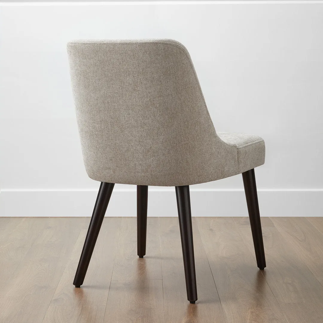 Brently Upholstered Dining Chair (Set of 2) Wade Logan® Upholstery Color: Taupe