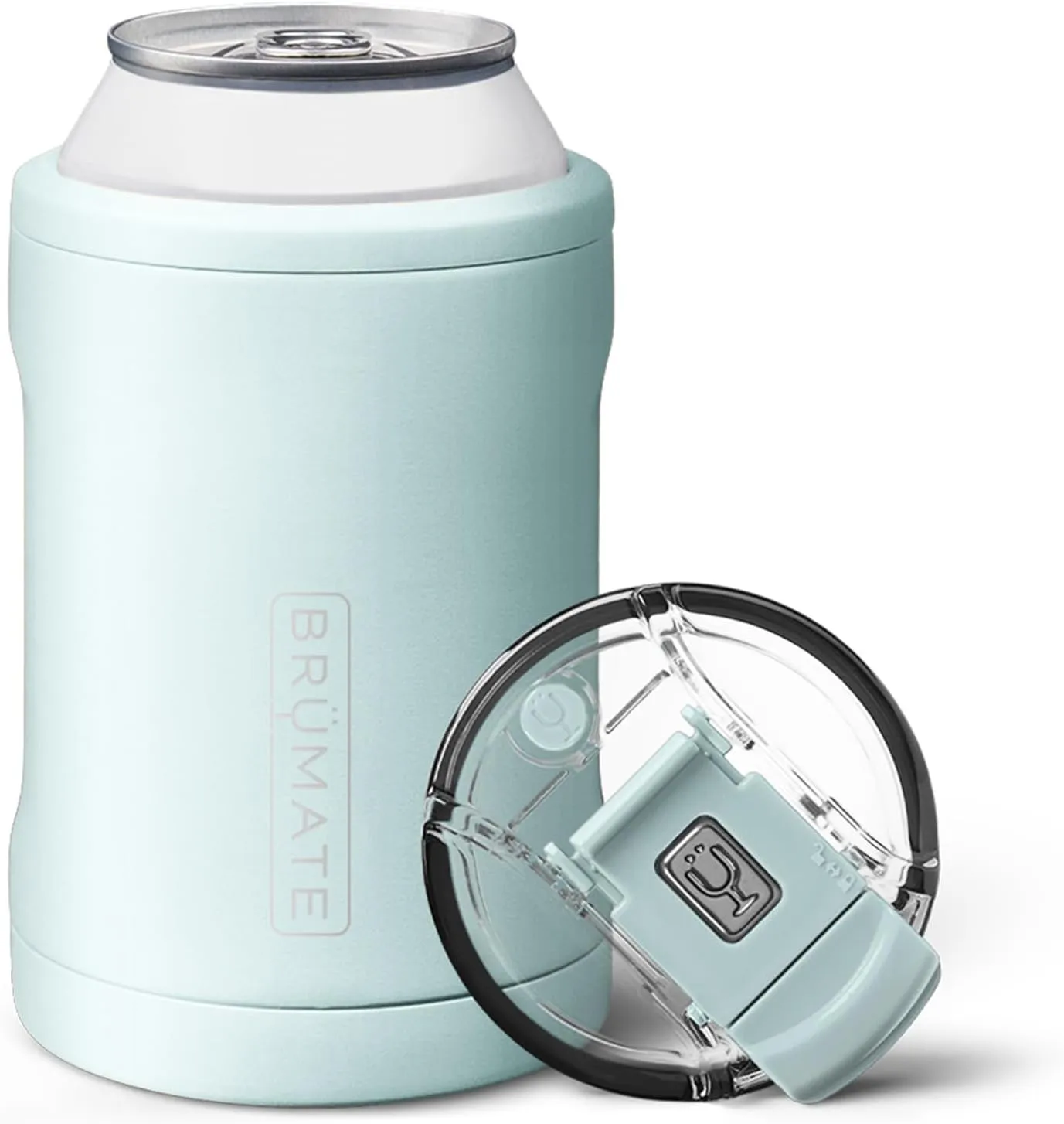 BrüMate Hopsulator Duo 2-in-1 Can Cooler Insulated for 12oz Cans   100% Leak Proof Tumbler with Lid | Can Insulated for Hard Seltzer, Beer, Soda and Energy Drinks