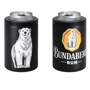 Bundaberg Rum Stainless Steel Insulated Can Cooler - Black