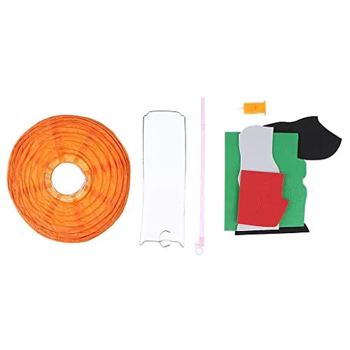 CALANDIS Halloween Paper Handhold Lantern Led Lamp Scary Party Props DIY Pumpkin