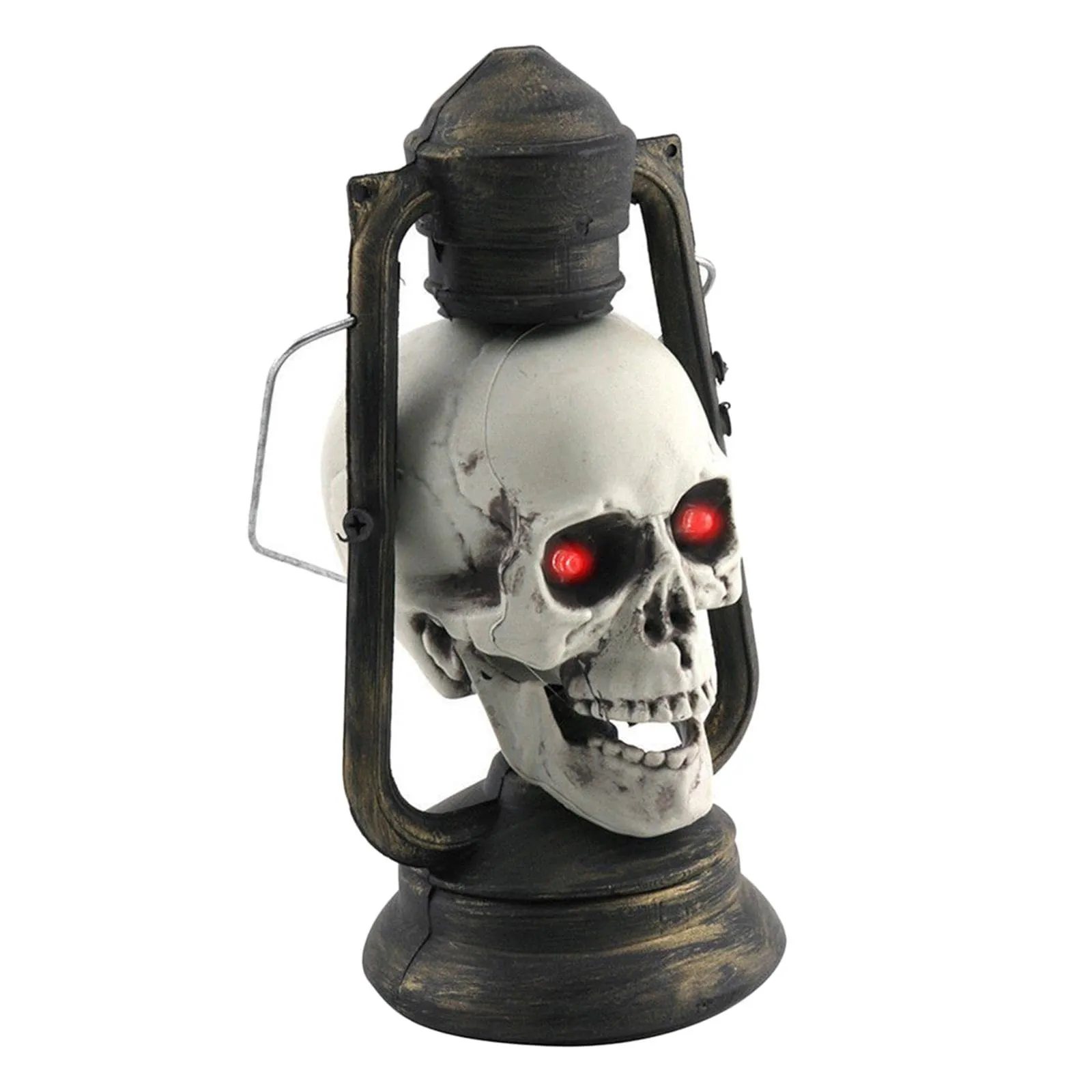 CALANDIS Scary Hanging Halloween Skull Lantern Light Toy Festival Supply Photo Props