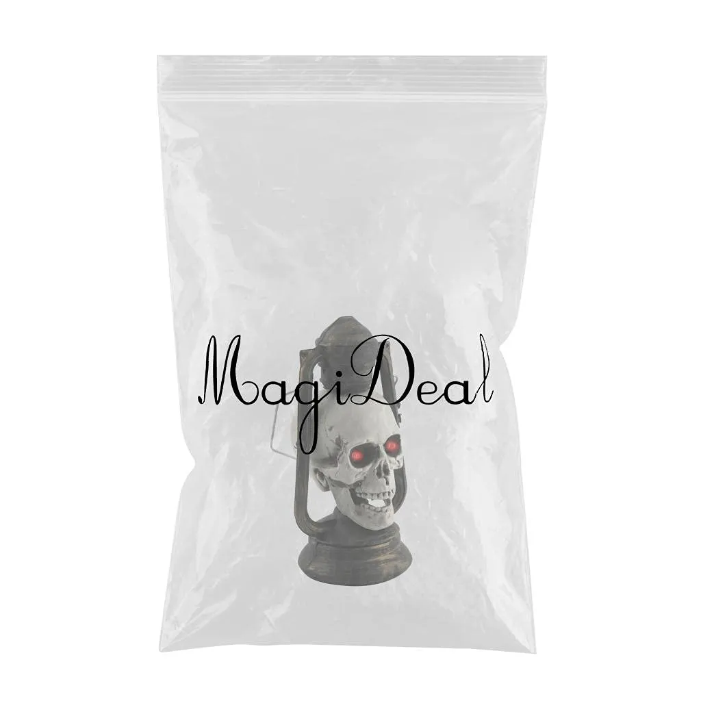 CALANDIS Scary Hanging Halloween Skull Lantern Light Toy Festival Supply Photo Props