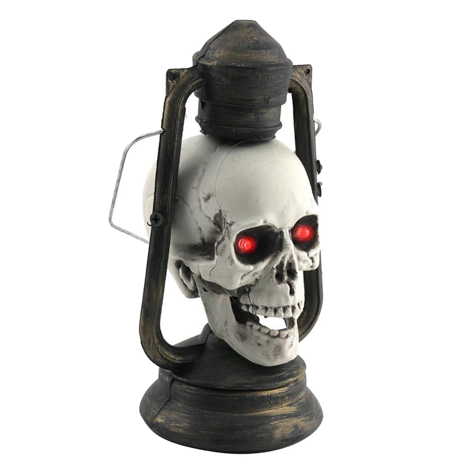 CALANDIS Scary Hanging Halloween Skull Lantern Light Toy Festival Supply Photo Props