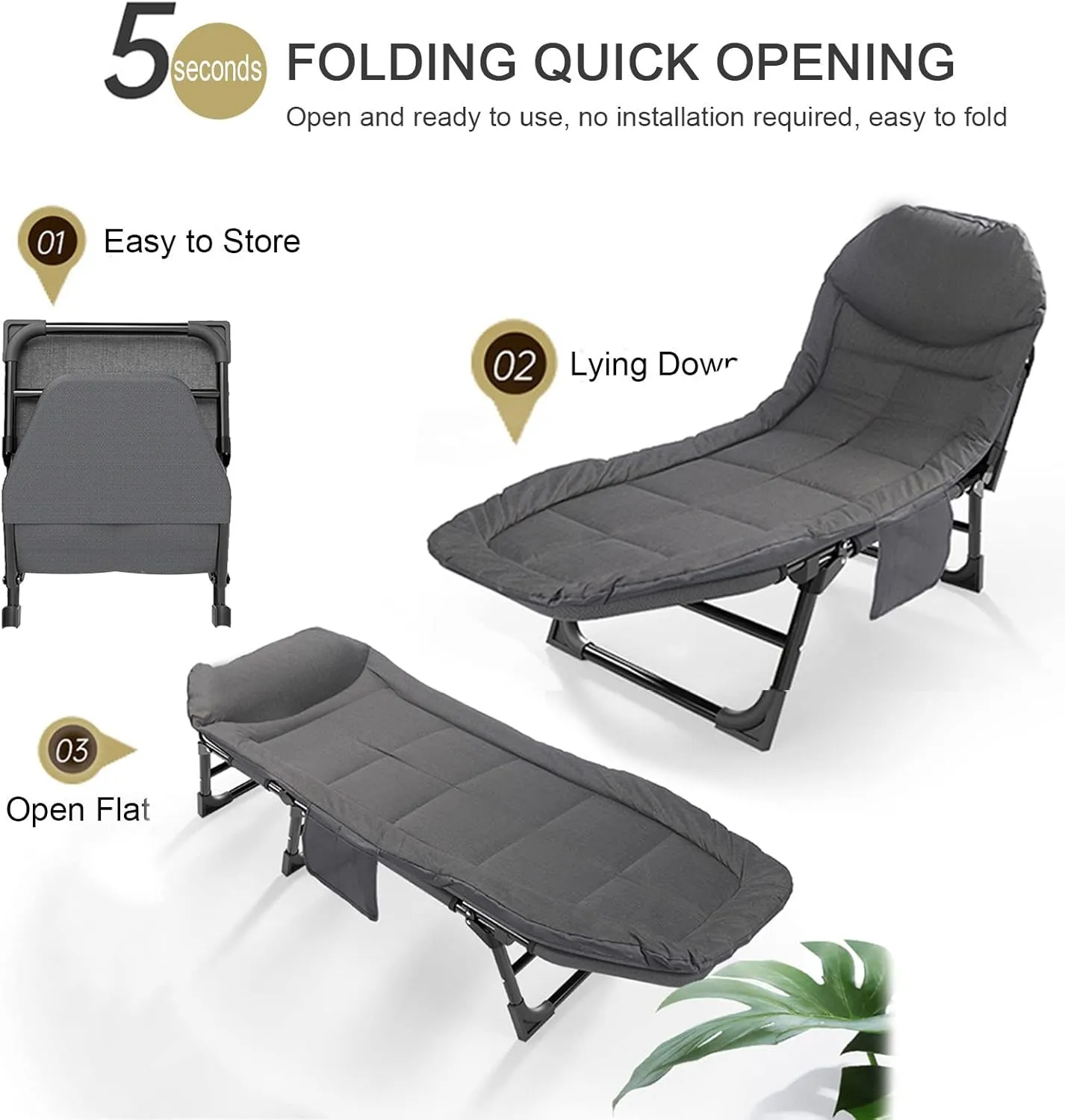 Camping Cot, Folding Camping Cot, Portable Folding Sleeping Cots, Outdoor Portable Folding Camping Cot, for Beach Camping Home and Office Nap,C,200x66x30cm