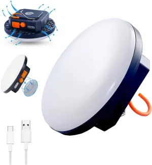 Camping Lights, Portable Camping Lantern Rechargeable, 4800mAh Power Bank LED Tent Light, 1500 Lumen Outdoor Work Light with Magnet for Emergency, Power Cuts, Fishing, Hiking and More