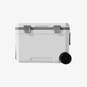 Car Camping Coolers for Chevrolet Cruze/Express/Orlando/Silverado/Suburban/Tahoe, Waterproof Portable Cooler, Leak Proof Picnic Insulated Bag, Ultra-Light Premium Ice Chest Box,B-White-45L