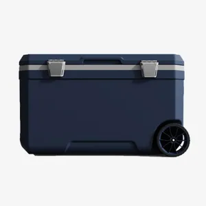 Car Camping Coolers for Chevy GMC Sierra Denali/GMC Canyon/Silverado1500/Corvette, Waterproof Portable Cooler, Leak Proof Picnic Insulated Bag, Ultra-Light Premium Ice Chest Box,C-Blue-70L