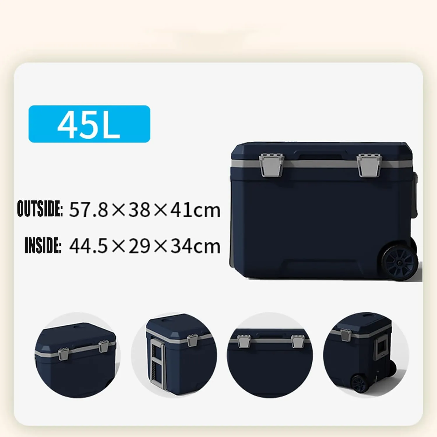 Car Camping Coolers for Porsche 911/356/550/904/912/914/918/924/928/944/959/968, Waterproof Portable Cooler, Leak Proof Picnic Insulated Bag, Ultra-Light Premium Ice Chest Box,C-Blue-45L