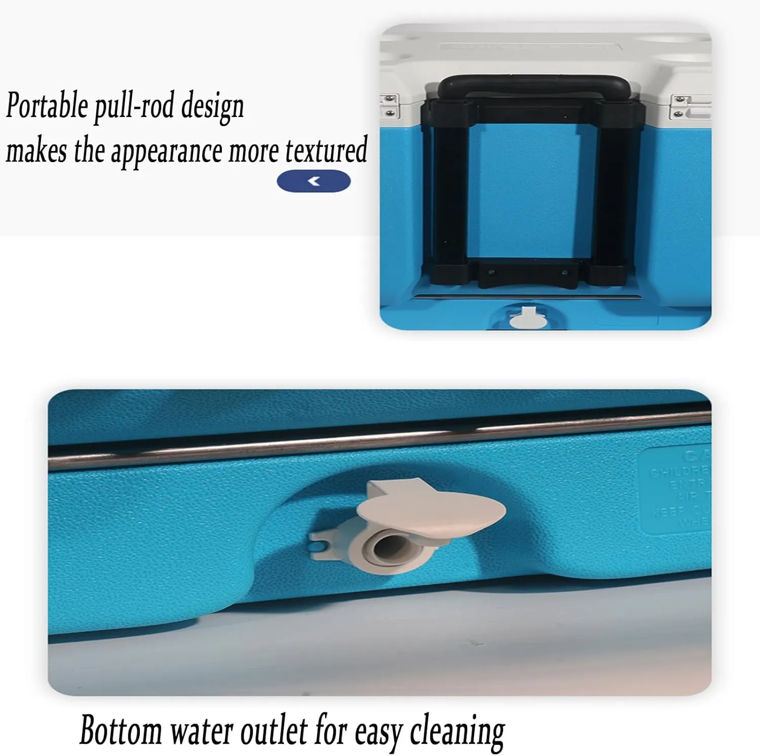 Car Camping Coolers for Vauxhall Astra/Combo/Corsa/Crossland X/Frontera/Insignia, Leak Proof Cooler, Portable Lightweight Ice Chest Box, Compartments Waterproof Insulated Bag