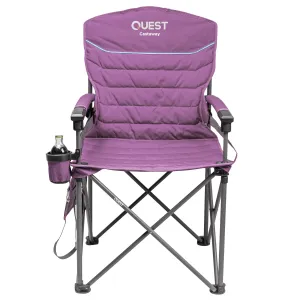 Castaway Hard Arm Camp Chair - Purple