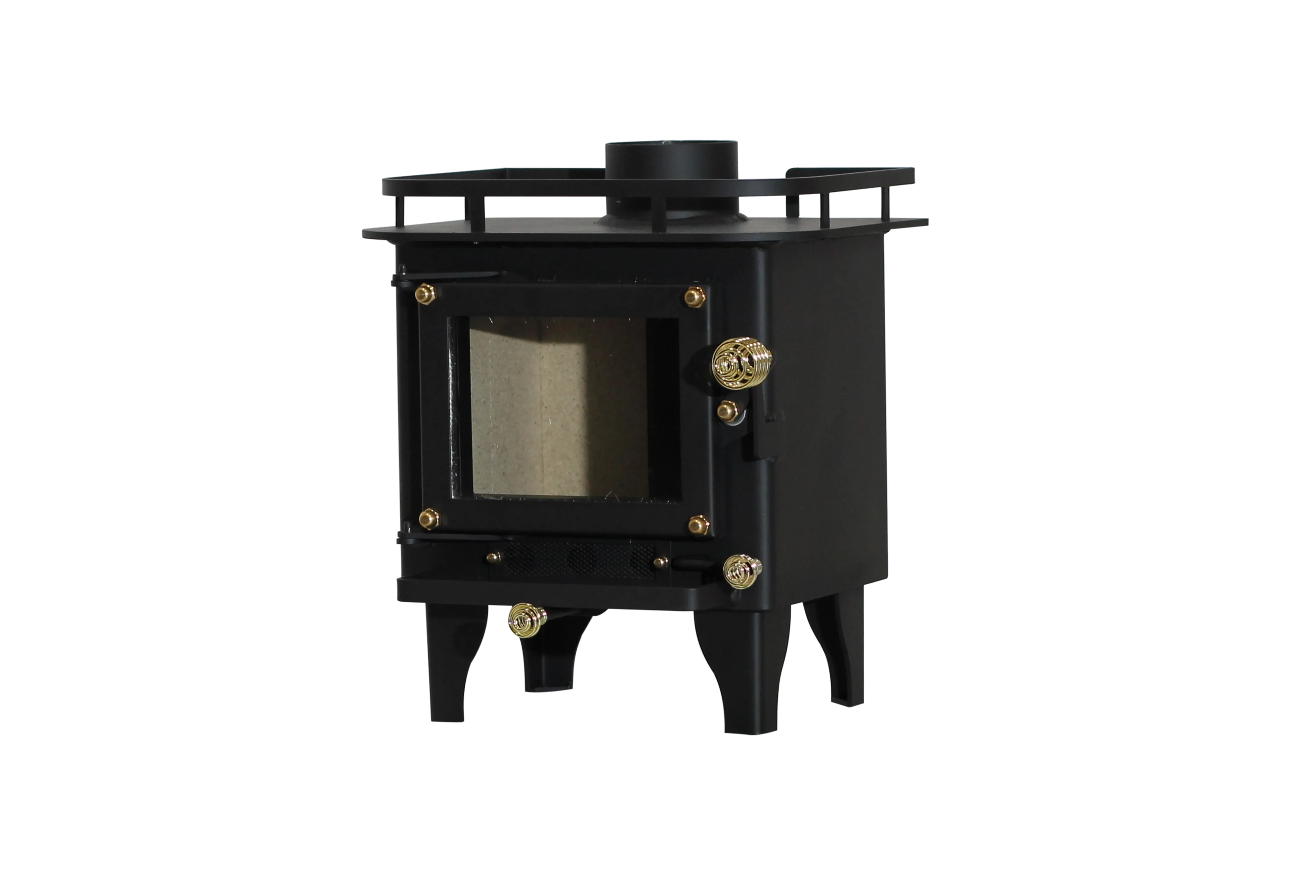 CB-1000-BL CUB Cubic Mini Wood Stove Black