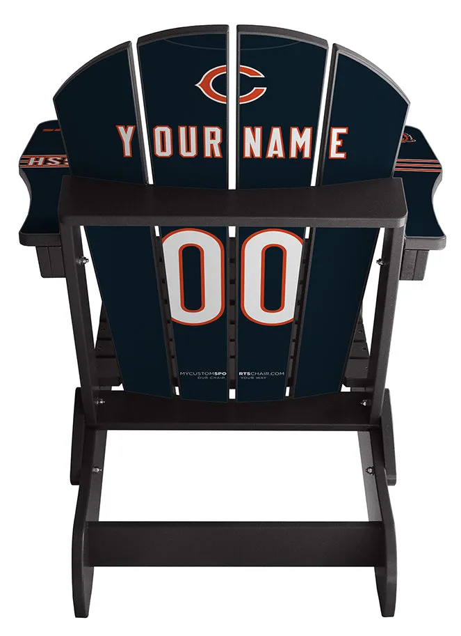 Chicago Bears Complete Custom with personalized name and number Jersey Chair Mini