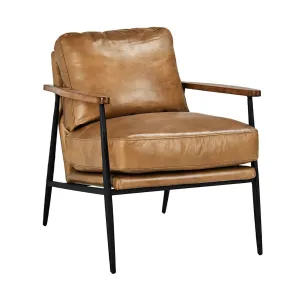 Christopher Leather Club Chair