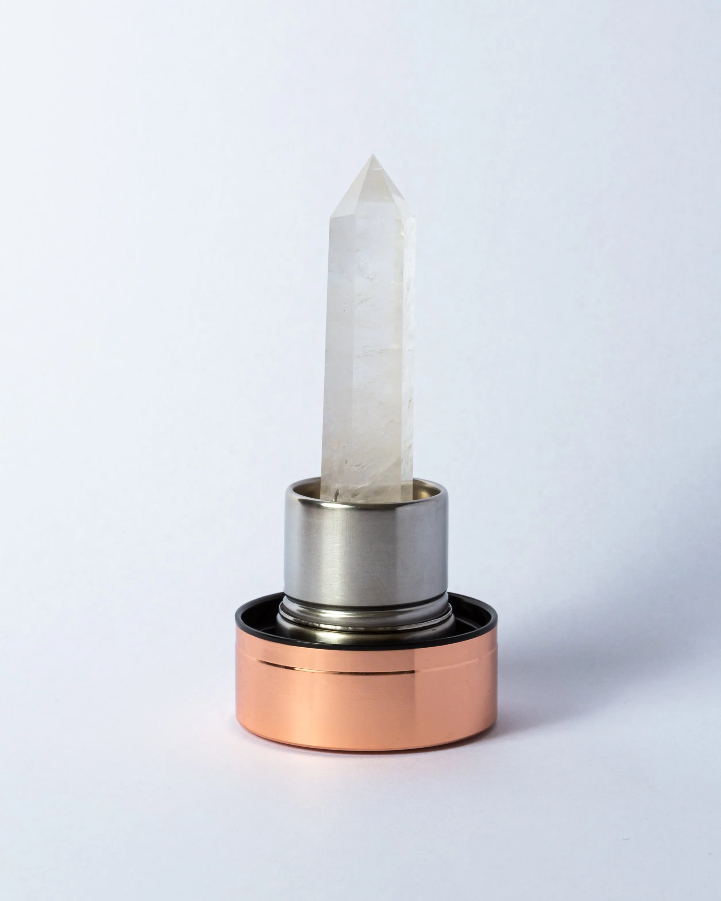 Clear Quartz Energised Crystal Water Bottle