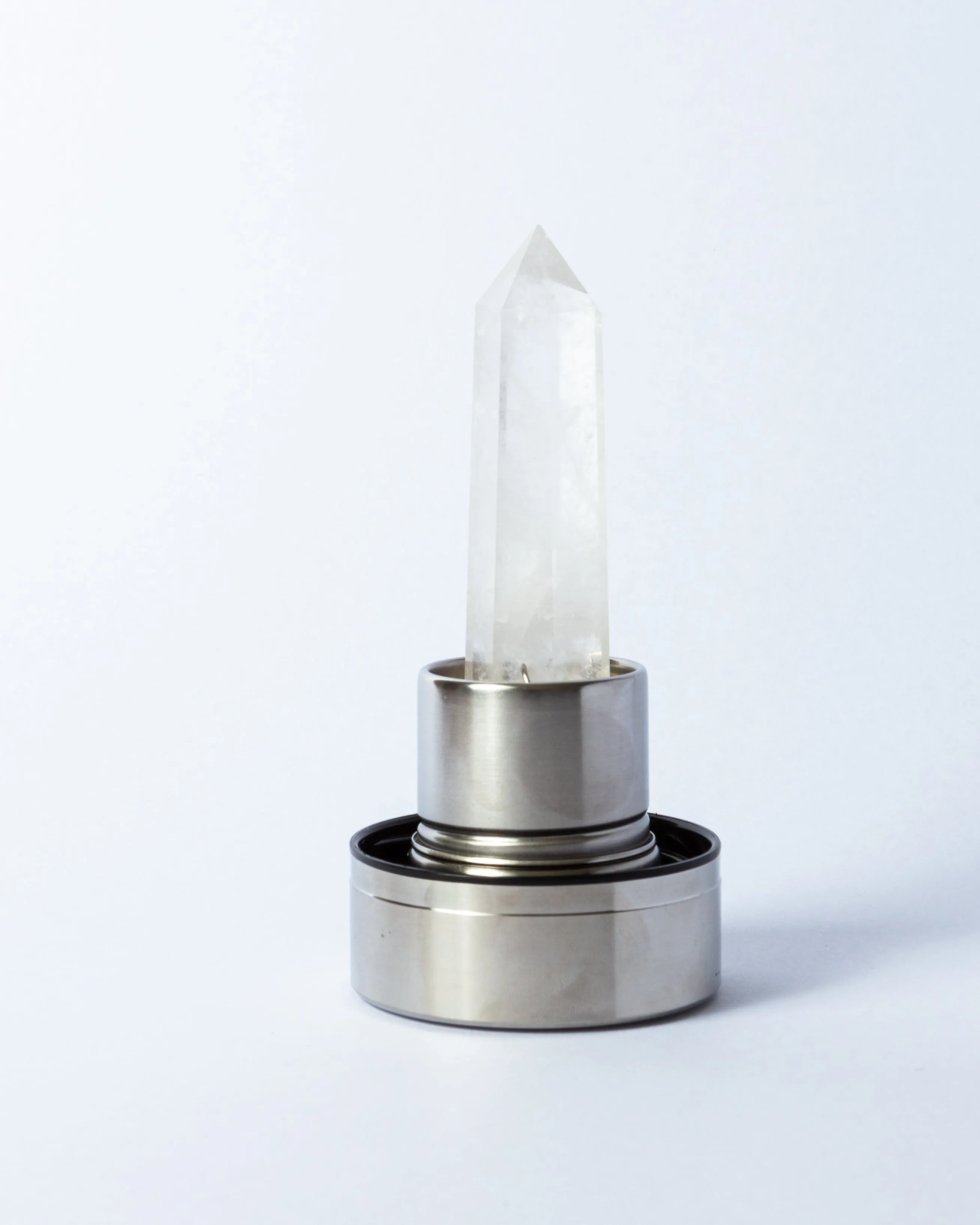 Clear Quartz Energised Crystal Water Bottle