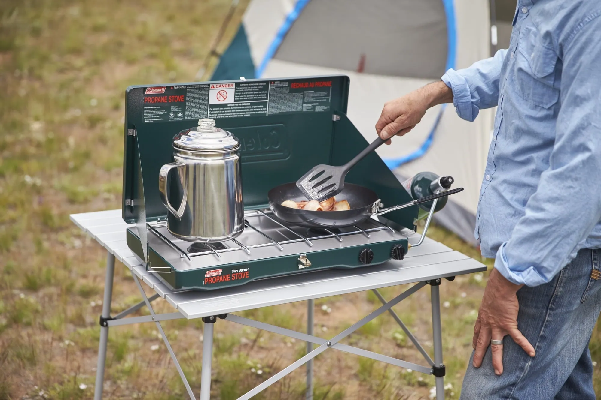 Coleman Matchlight 10,000 BTU 2-Burner Propane Stove