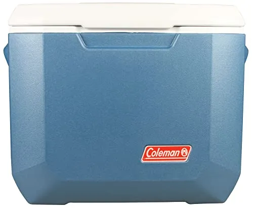 Coleman Portable Cooler with Wheels Xtreme Wheeled Cooler, 50-Quart, Blue/White