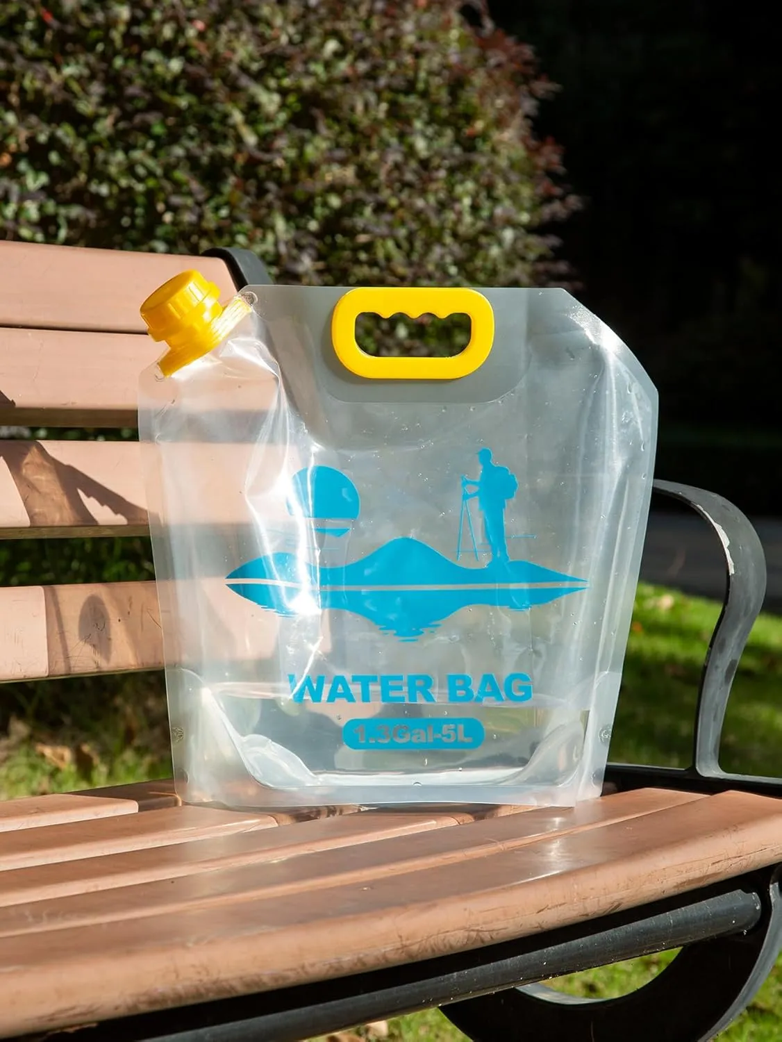 Collapsible Emergency Water Container Bag,WaterStorageCube,Flat Folding,BPA Free Food Grade,Clear Plastic Storage Jug for Camping Hiking Backpack,No-Leak Freezable,Water Bottle 2.6 Gallon/8pcs