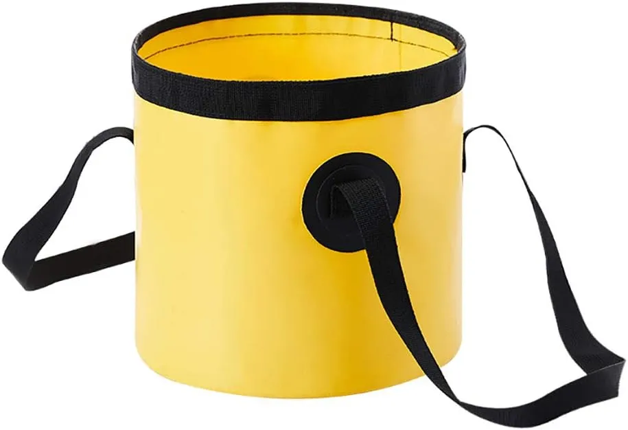 Collapsible Foldable Folding Bucket for Gardening Hiking Travelling Fishing Washing Multi Purpose Outdoor PU Portable Buckets