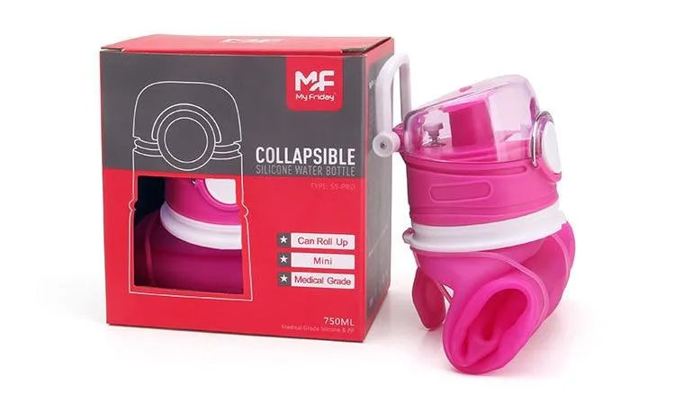 Collapsible Silicone Water Bottle (750ml)