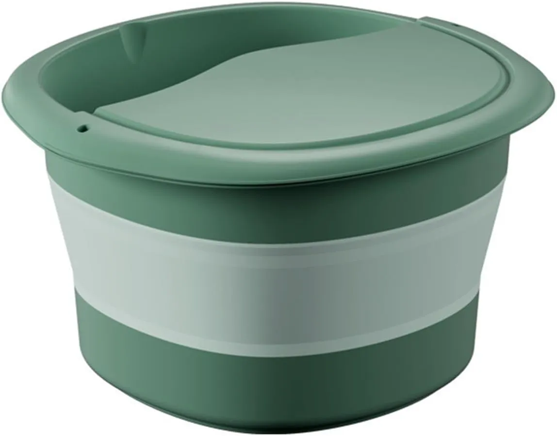 Collapsible wash Basin Basin Plastic Foldable Basin Health Foot Bath Massage Bucket Dorm Room Essentials Bathroom Folding