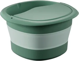 Collapsible wash Basin Basin Plastic Foldable Basin Health Foot Bath Massage Bucket Dorm Room Essentials Bathroom Folding