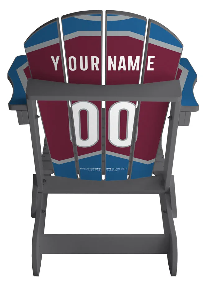 Colorado Avalanche® Complete Custom with personalized name and number Jersey Chair