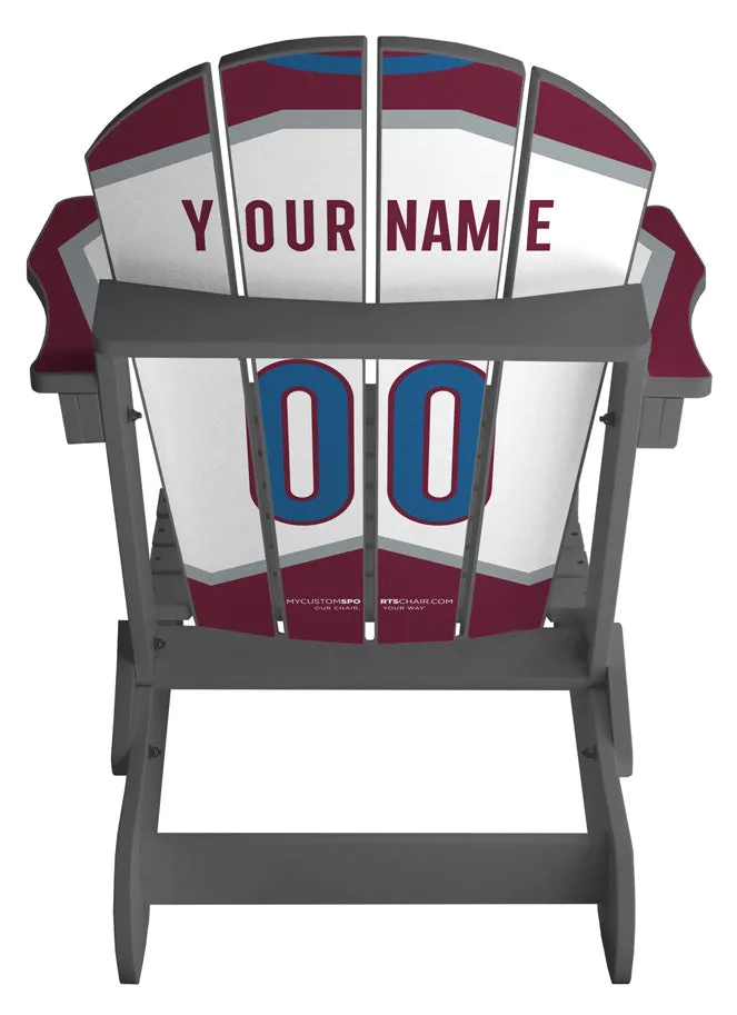 Colorado Avalanche® Complete Custom with personalized name and number Jersey Chair