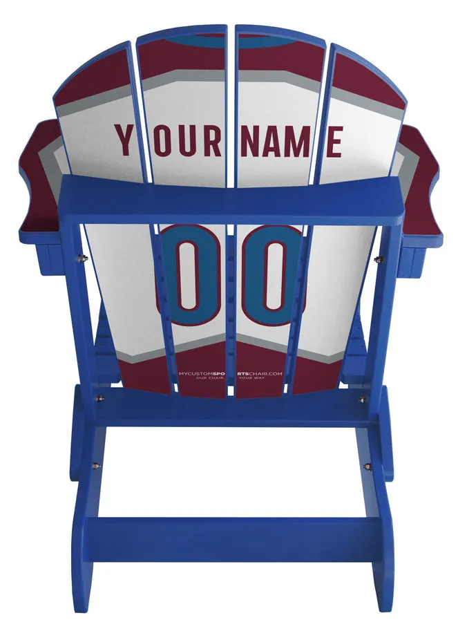 Colorado Avalanche® Complete Custom with personalized name and number Jersey Chair