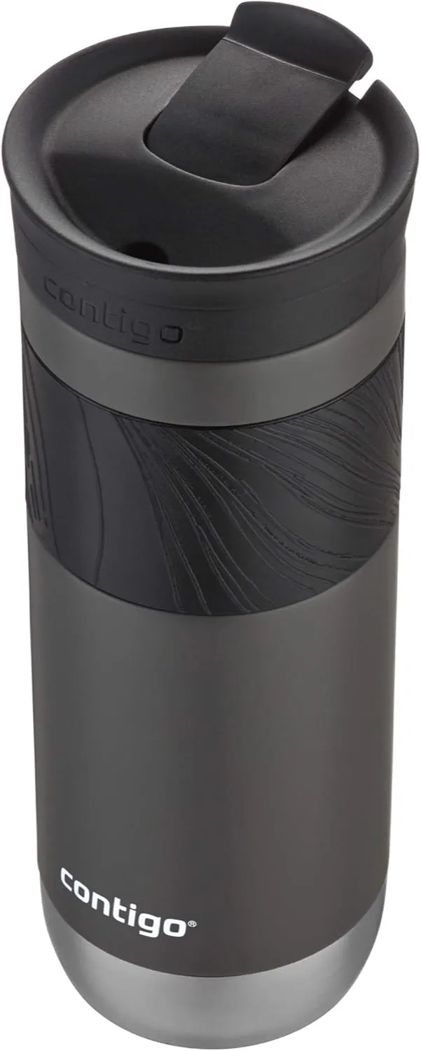 Contigo Byron Vacuum-Insulated Stainless Steel Travel Mug with Leak-Proof Lid, Reusable Coffee Cup or Water Bottle, BPA-Free, 20oz 2-Pack in Sake & Blue Corn Perfect for Hot and Cold Beverages