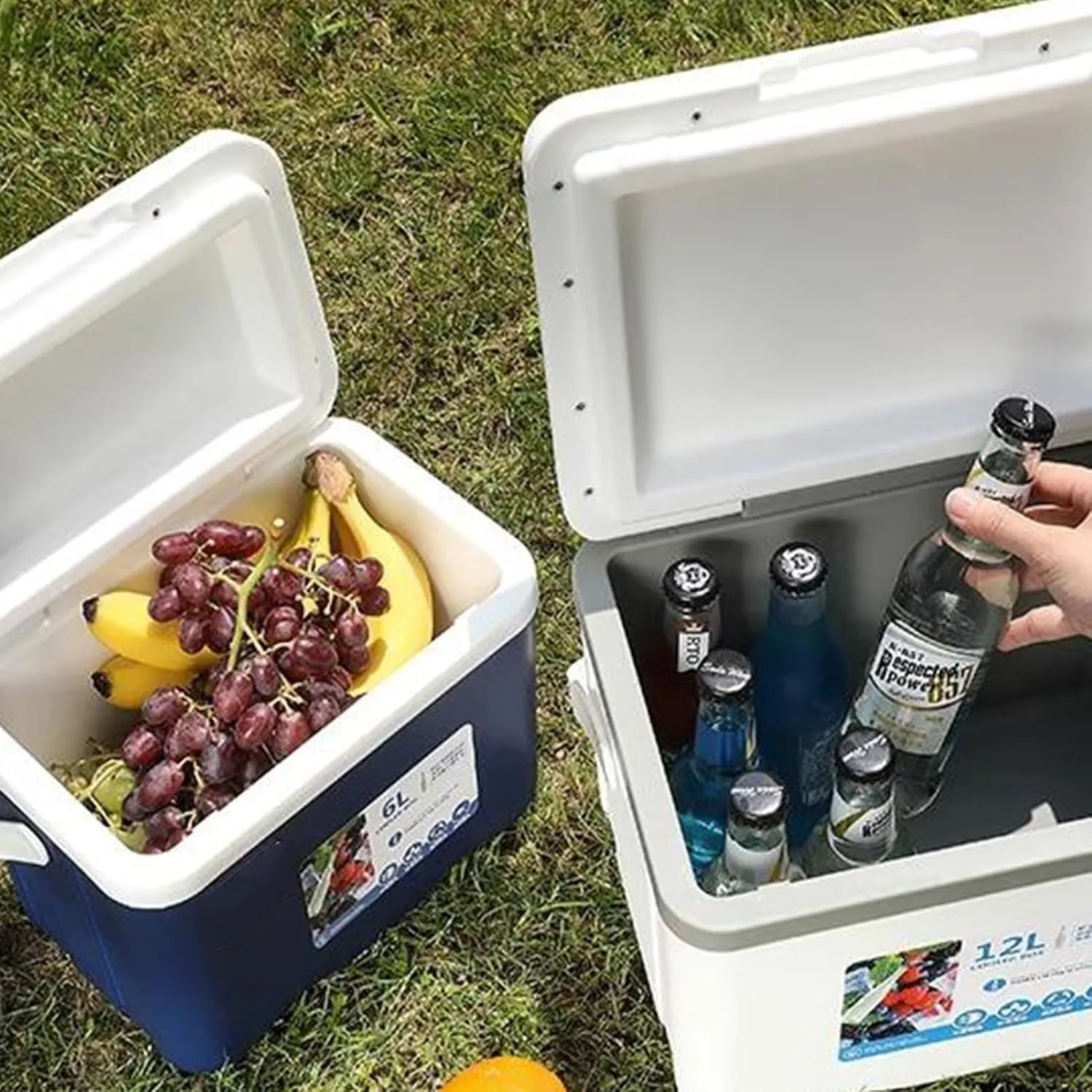 Cooler for Aston Martin DB4/DB5/DB6/DB7/DB9/Lagonda/Virage Insulated Hard Ice Box Large High-Performance Storage Box Portable Cool Picnic Box Festival Camping Accessories,C-38 * 30.5 * 34.5cm