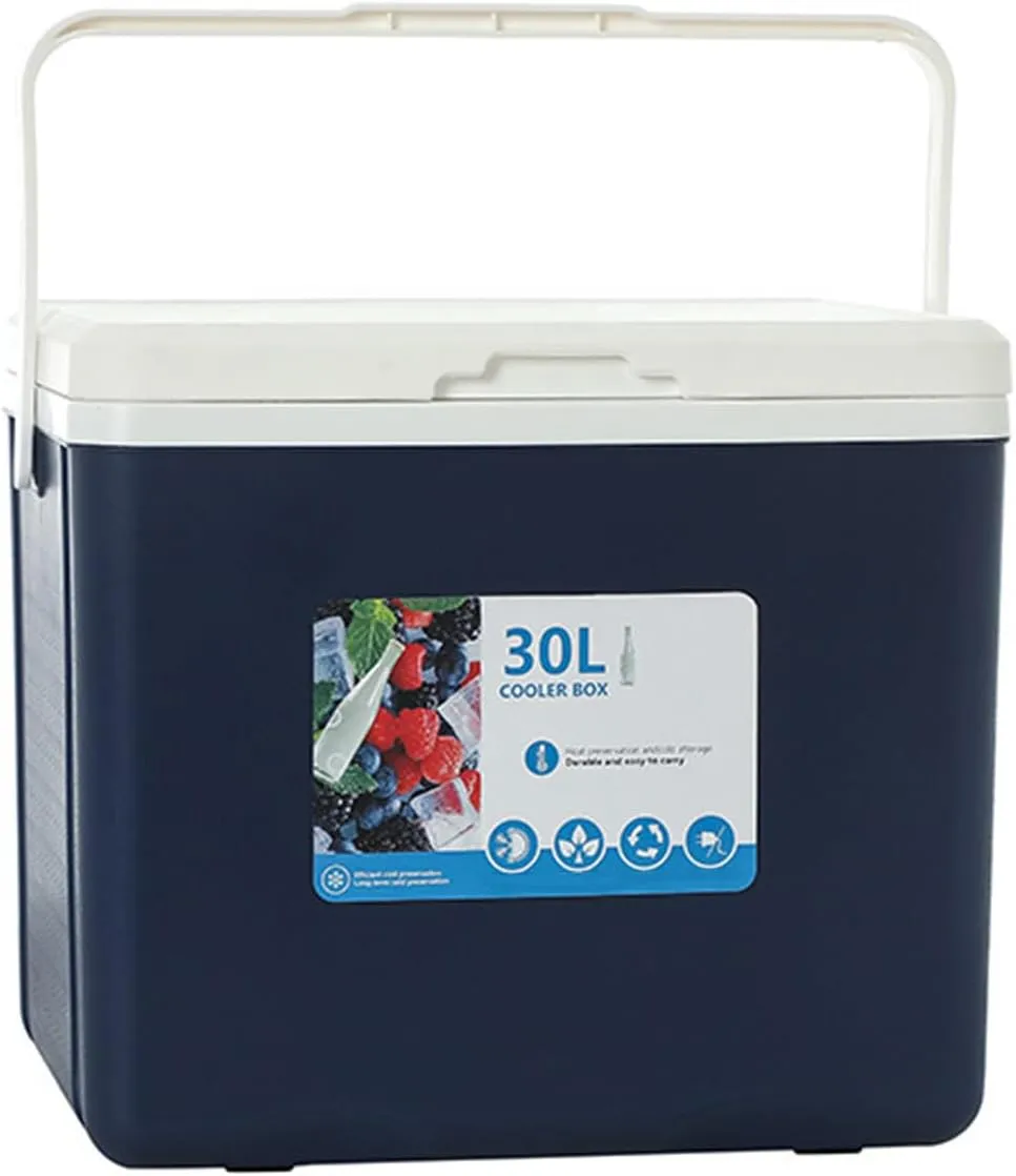 Cooler for Maserati Ghibli/GranTurismo/Grecale/Levante/MC20/Quattroporte Insulated Hard Ice Box Large High-Performance Storage Box Portable Cool Picnic Box,B-38 * 30.5 * 34.5cm