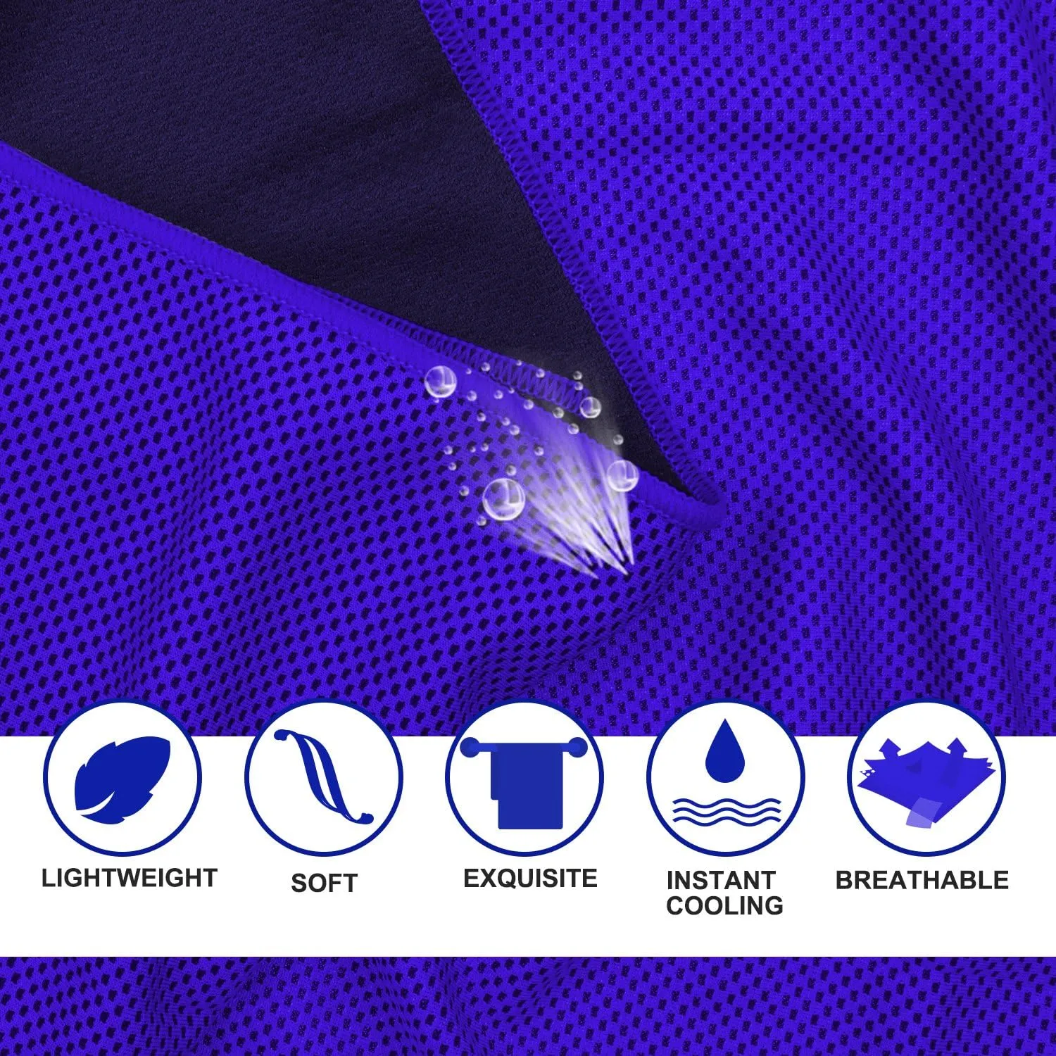 Cooling Towels 20 Pack, 40"x 12" Cooling Rags Neck Wraps for Sports with Carrying Pouch, Gym Cooling Neck Towels for Hor Weather, Sweat, Fitness, Travel