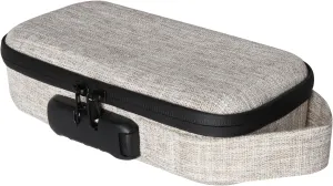 Creamy White Insulin Cooler Travel Case with Combination Lock, Portable Medication Cooler Bag, Diabetes Supplies Organizer