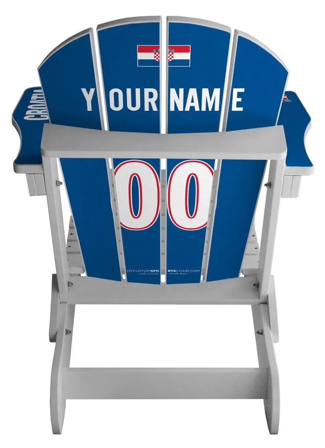 Croatia Flag Complete Custom with personalized name and number Chair Mini
