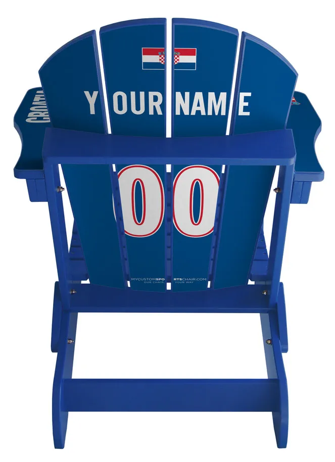 Croatia Flag Complete Custom with personalized name and number Chair Mini
