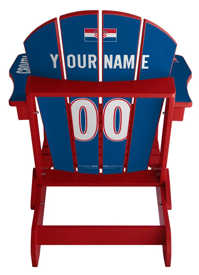 Croatia Flag Complete Custom with personalized name and number Chair Mini