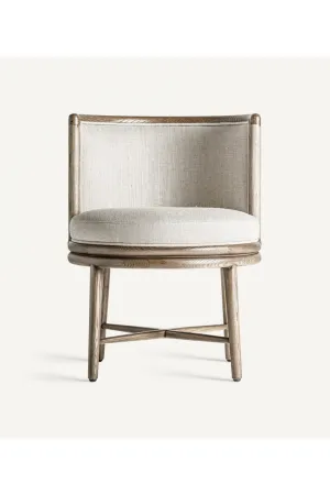Curved Oak Padded Dining Chair | Vical Home Varaire