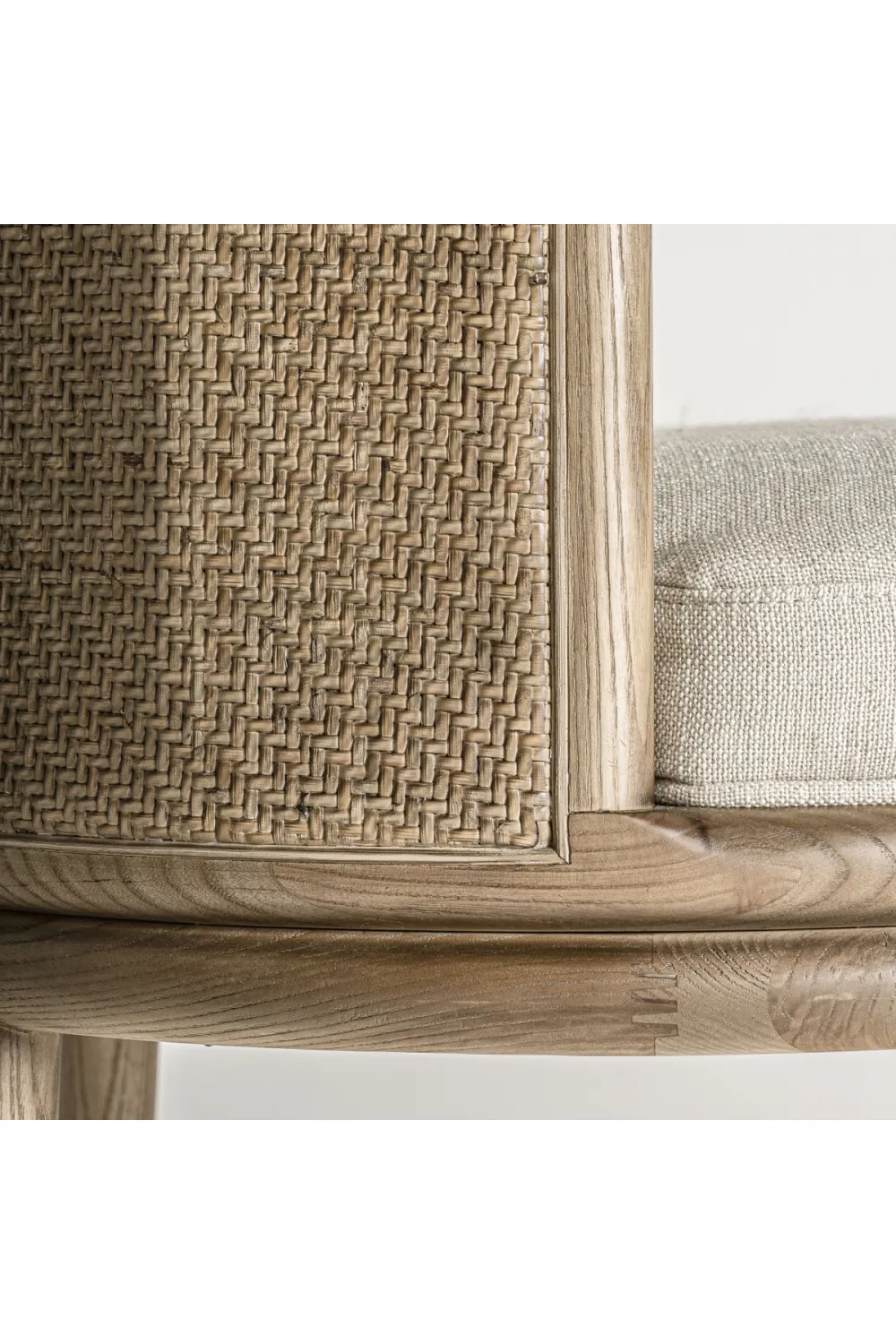 Curved Oak Padded Dining Chair | Vical Home Varaire