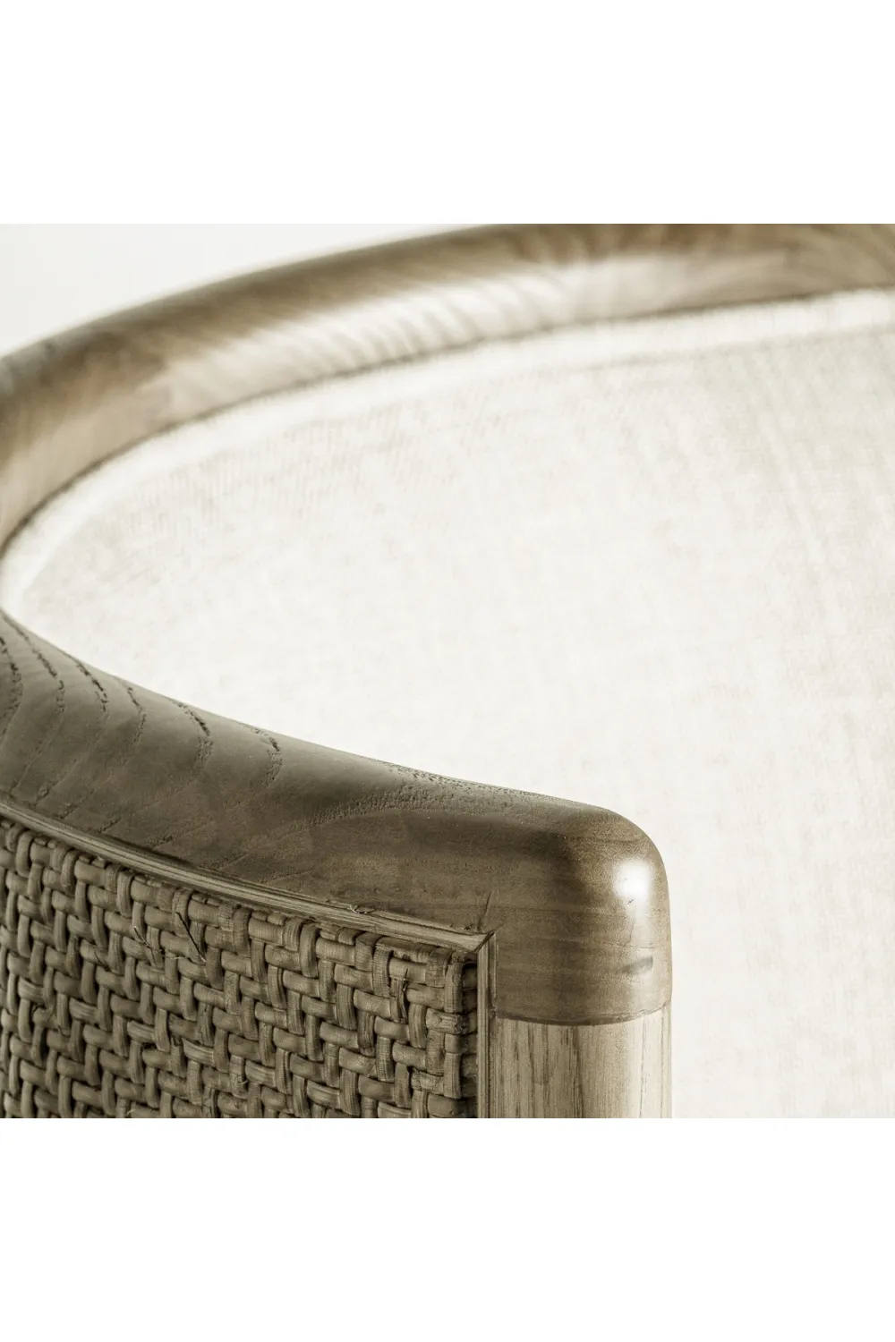 Curved Oak Padded Dining Chair | Vical Home Varaire
